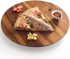 TIDITA 16" Wooden Lazy Susan Organizer for Tabletop 360° Rotation, No Rim by TIDITA