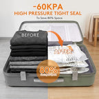 12 Combo Vacuum Seal Bags for Clothing Travel with USB/Type-C Pump - Image 3