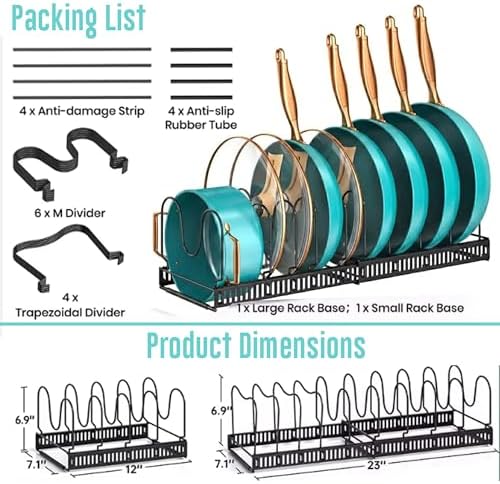 Pots and Pans Organizer Rack for Under Cabinet - Image 6