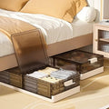 Under Bed Storage Containers, Stackable Under Bed Rolling Storage Plastic Containers, 11.5Gal Storage Bins with Wheels, Multi-purpose Storage Bins with Lids for Clothes, Shoes, And Duvets by LusebaOfficial