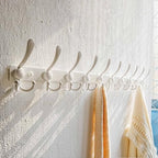 Dseap Coat Rack Wall Mount 37 Inch, Heavy Duty 12-Gauge Base vs Flimsy 1mm, Double-Thick Solid Anti-Snap Hooks, 16” Stud-Mount, Stainless Steel 10-Hook Hanger for Closet Entryway, White - Image 4