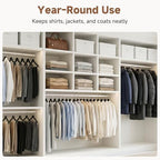 StorageWorks Wooden Coat Hangers, 30 Pack Wood Clothes Hanger for Closet - Image 7