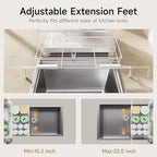 Runnatal Large Dish Drying Rack, Extendable Dish Rack Over Sink - Image 4