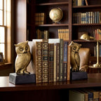 Epakh 2 Pcs Owl Bookends Decorative Book Ends for Shelves - Image 5
