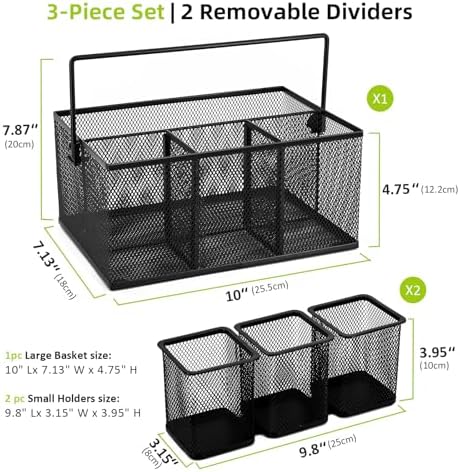 Neudeco Utensil Holder Set of 3, Black - Image 5