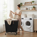 StorageWorks 210L Laundry Basket with Wheels, Rolling Hampers for Clothing - Image 5