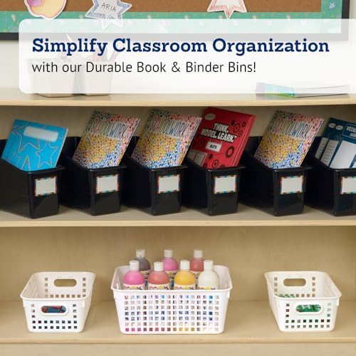 Really Good Stuff Durable Book & Binder Holders - 6 Pack - Black - Image 2