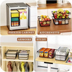 Enhanced Leak-Proof Bottom, Freezer Organizer Bins for 5 Cu.Ft,6 Pack - Image 7