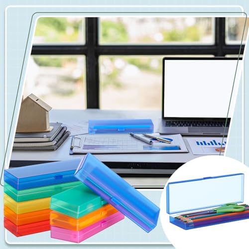 Fainne 24 Plastic Pencil Case Bulk, Single Layer, Assorted Colors, S - Image 5