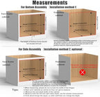 Mulush 13”W x 21”D x 3”H Soft Close Slide Out Wood Drawer Organizer for Kitchen, (Cabinet Opening Width>14.5 inches for Bottom Assembly, Width= 14 inches for Side Assembly) - Image 4