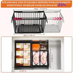 Large Freezer Organizer Bins for 10 to 20 Cu.Ft,Leak-Proof Bottom,3 Pack - Image 4