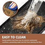 Extra Large Heavy Duty Boot Natural Rubber Shoe Mat for Entryway with Shoes Brush Large Boot Mat Multi-Purpose for Indoor or Outdoor, 16.1x 47.6 Inches - Image 6