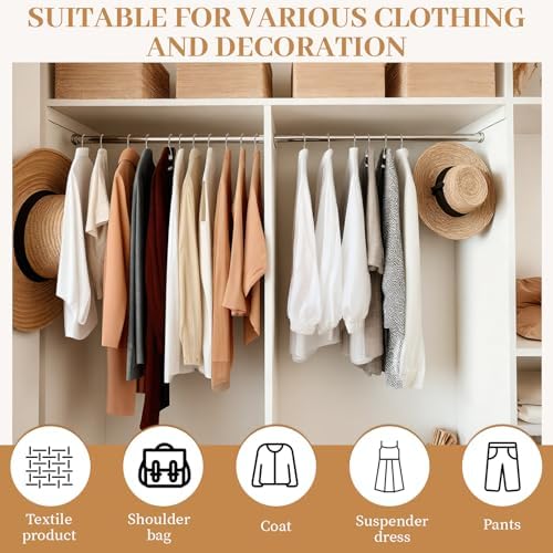 LemonRoad 36 Pack Short Neck Hangers Plastic Non-Slip, White - Image 6