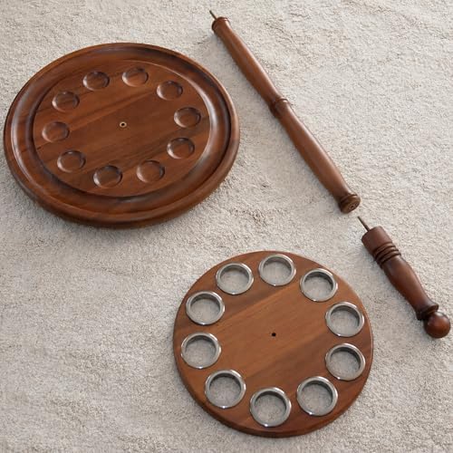 Asterom Cane Stand - Wooden Holder for Walking Sticks, Canes (Caramel) - Image 6