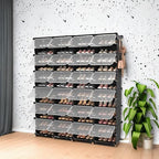 ROJASOP Shoe Storage Cabinet, 12-Tier Shoe Organizer 96 Pairs Extra Large Plastic Shoe Rack with Covers Portable Shoe Rack Organizer with Doors Big Shoe Rack for Closet Entryway Bedroom - Image 5