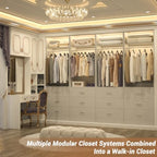 Besiost Closet Systems with 12 Wood Drawers, Closet System Set of 4 - Image 2
