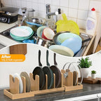 Bamboo Pot and Pan Organizer,Pots and Pans Organizer under Cabinet - Image 5