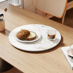 ZL ZELing 23.6" Lazy Susan Turntable – 360° Sinteredstone Silent Anti-Slip Turntable, Table Top Centerpiece for Kitchen, Pantry, Spice Rack, Refrigerator & Dining Table, Brown - Image 7