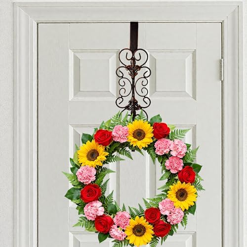 2 PCS Wreath Hangers for Front Door 15.5" Wreath Hook Over the Door - Image 2