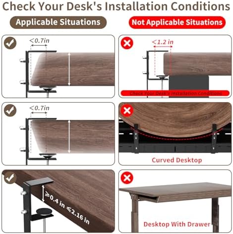 Under Desk Cable Management Tray, Expandable 25.2"–38.6" Cable Tray,Black - Image 2