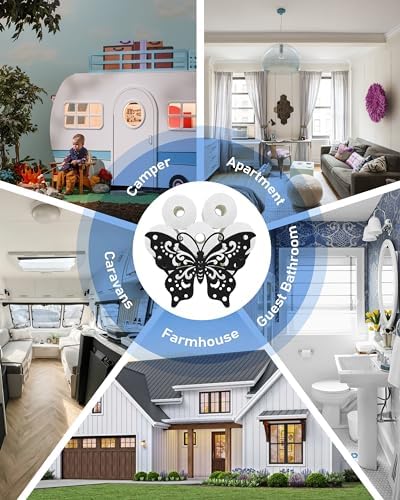 Butterfly Toilet Paper Holder Stand, Funny Decor Toilet Paper Storage - Image 6
