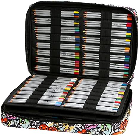 Lbxgap 480 Slots Colored Pencil Case w/Handle & Shoulder Strap - Image 3