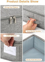 punemi 4.5 in Tall Low Profile Under Bed Storage Containers, 2 Pack, Grey - Image 6