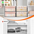 SpaceWhisper Clear Sheet Storage Bags, 6 Pack, 17.7 x 15.7 x 7.9 in - Image 5