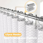 25 PCS White Bathroom Accessories Set丨Shower Curtain Bathroom Accessory - Image 4