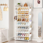 LUKYTOWER Tall Shoe Rack - 10 Tier Shoe Organizer 30-35 Pairs Boot Storage - Image 2