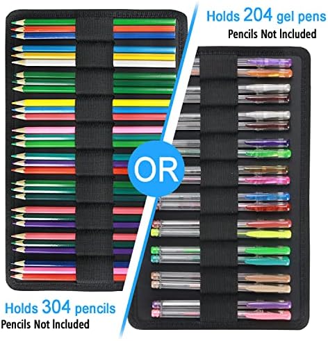 YOUSHARES Pencil Holder 300 Slots - 300 Slots large Pen Case Organizer with Multilayer Holder for Prismacolor Colored Pencils & Gel Pen (Grey Rose) - Image 4