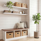 Fixwal Floating Wall Shelves for Decor (White, Set of 2, 47.2Inch) - Image 4