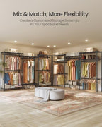 SONGMICS Closet Organizers and Storage, Clothes Rack with Shelves - Image 6