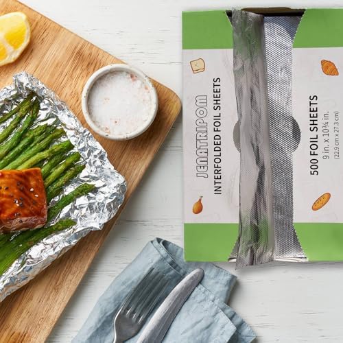 Aluminum Foil Sheets, 9 x 10.75 inch, 1000 Sheets, Pop-Up Dispenser, Premium Quality, High Temp Resistant, Easy Access, Versatile Wrapper - Image 5