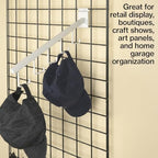 SSWBasics 2' x 4' Wire Grid Panel in Sleek Black - Sturdy Black Grid Wall Panels - Versatile Wire Gridwall Panel for Retail Display, Home Organization, and Wall Panel Decoration - Durable and Stable - Image 4