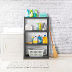 Sterilite 4 Shelf Unit, Heavy-Duty Plastic Storage & Utility Shelving Rack - Image 6
