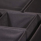 DIOMMELL 12 Pack Foldable Cloth Storage Box Closet Dresser Drawer Organizer Fabric Baskets Bins Containers Divider for Baby Clothes Underwear Bras Socks Lingerie Clothing,Dark Grey 444 - Image 4