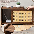 Wi-Fi Router Box Hider, Synthetic Rattan Decor, Wood - Image 3