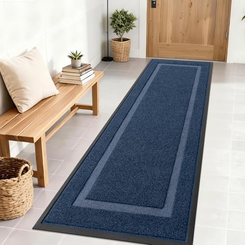 OLANLY Front Door Mat Outside 71x23, All-Season Heavy-Duty Rubber Doormat by OLANLY
