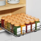RCHYFEED Pull Out Spice Rack Organizer for Cabinet,10.5" Wx10.5Dx2.5H by RCHYFEED