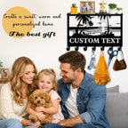 Dyoart Custom Beach Theme Key Holder Wall Mount with Shelf, Home Decor Gift - Image 4