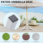Beach Umbrella Stand Base,Portable Foldable Sun Umbrella Stand White Triangular Iron Support Base for Patio Beach Garden Camping Fishing Outdoor Sunshade Stand - Image 5