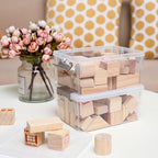 8Packs 3.2Qt Small Clear Storage Bins with Lids, Plastic - Image 6