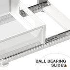 2 Pack Under Sink Organizer With Next-Gen Ball-Bearing Slides,2-Tier Pull Out Cabinet Storage,Height Adjustable Drawer Shelf for Bathroom,Kitchen,Laundry,Cabinet,Pantry(Patent Pending) - Image 3
