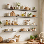 36 Inch Floating Shelves for Wall 2 Pack, Wood Wall Bathroom Shelves - Image 2
