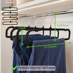 ZAKUTO Velvet Pants Hangers 50 Pack – Non-Slip Space Saving with 20 Hooks - Image 4