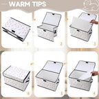 Stackable Clothes Storage Bins with Lids 3 Pack. - Image 3