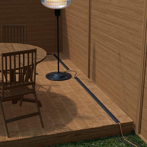D-Line 30ft Floor Cord Cover, Floor Cable Protector, Extension Cord Cover, Protect Wires & Prevent Cable Trips, Cable Management Solution - Cord Cavity = 0.63" (W) x 0.31" (H) - Black - Image 6