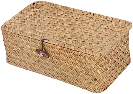 Natural Woven Seagrass Storage Basket (L) - Image 2