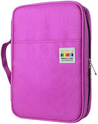 YOUSHARES 166 Slots Colored Pencil Case, 110 Slots Gel Pens fo Coloring Case Organizer, Handy Multilayer Color Pencil Holder for Glitter Gel Pens, Refills, Colored Pencils for Adults & Artist (Purple) by YOUSHARES